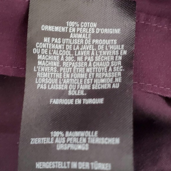 Ted Baker Purple Color Block Button Front Shirt L - Picture 6 of 7